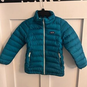 Youth Patagonia teal Puffer Jacket size 8